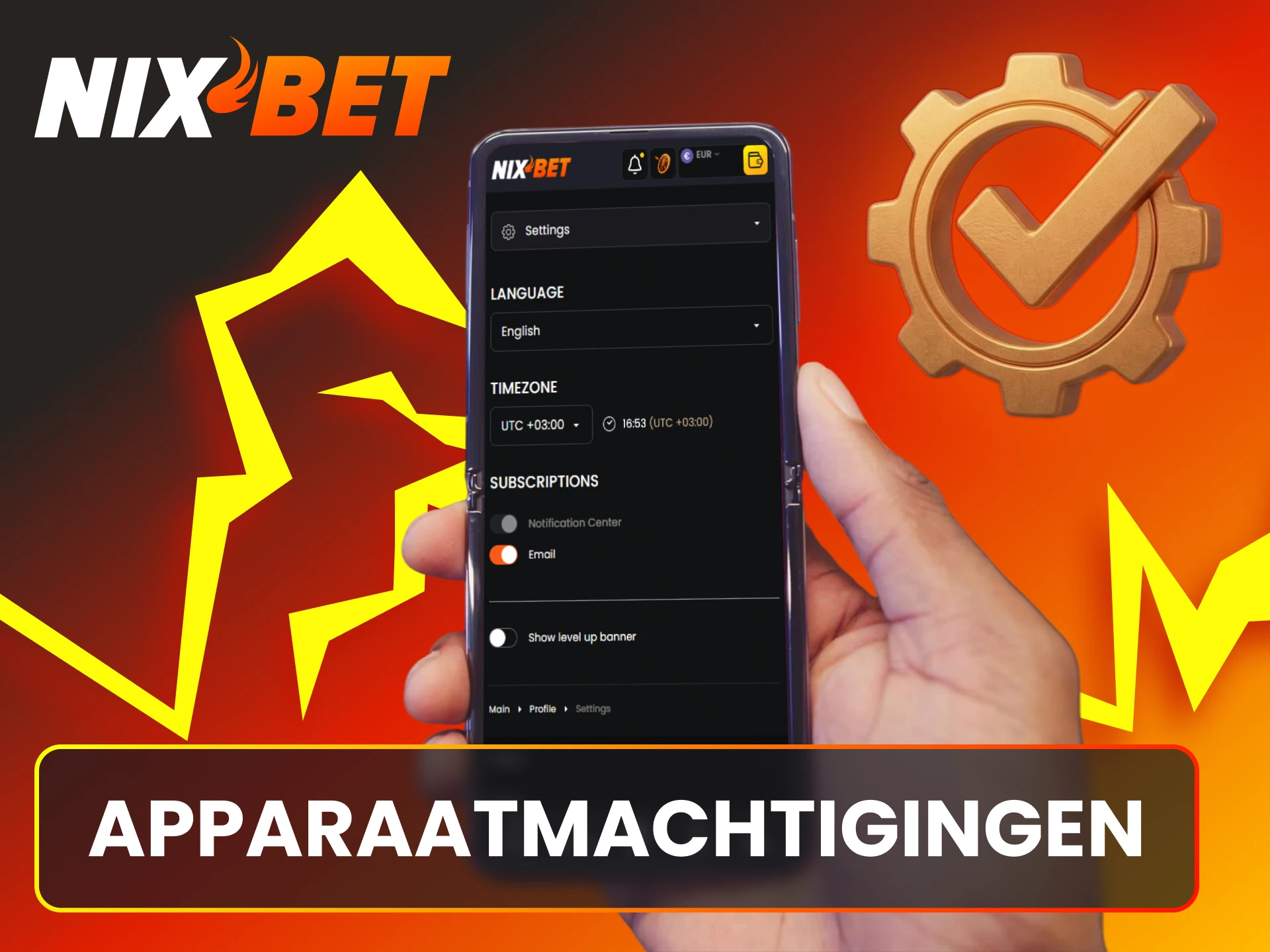Beheer de noodzakelijke apparaatmachtigingen voor de Nixbet app op Android.