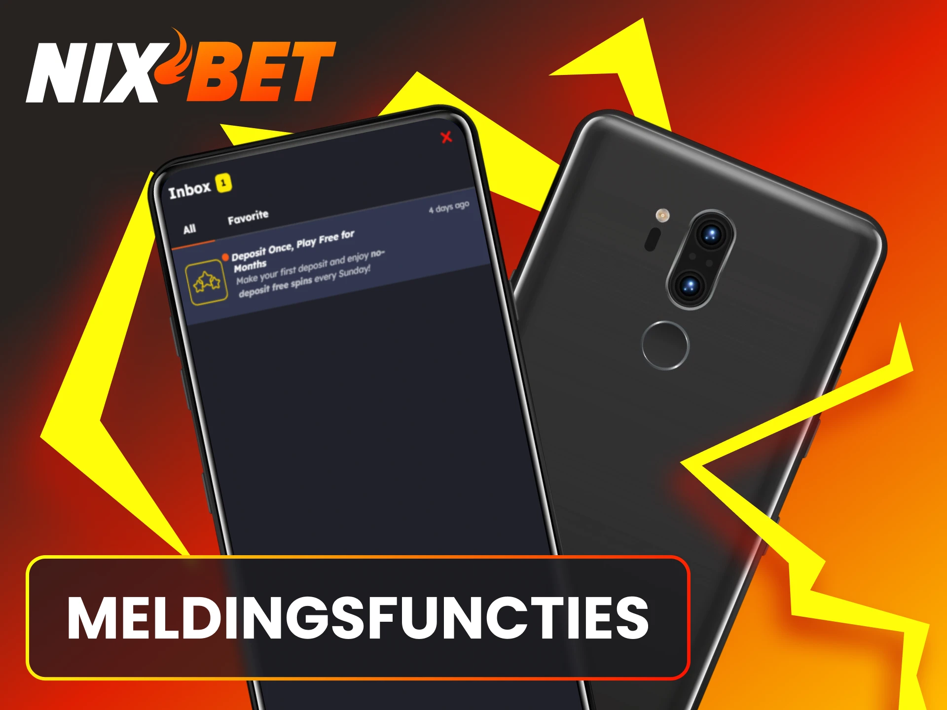 Activeer de meldingsfuncties van de Nixbet app op Android voor acties.