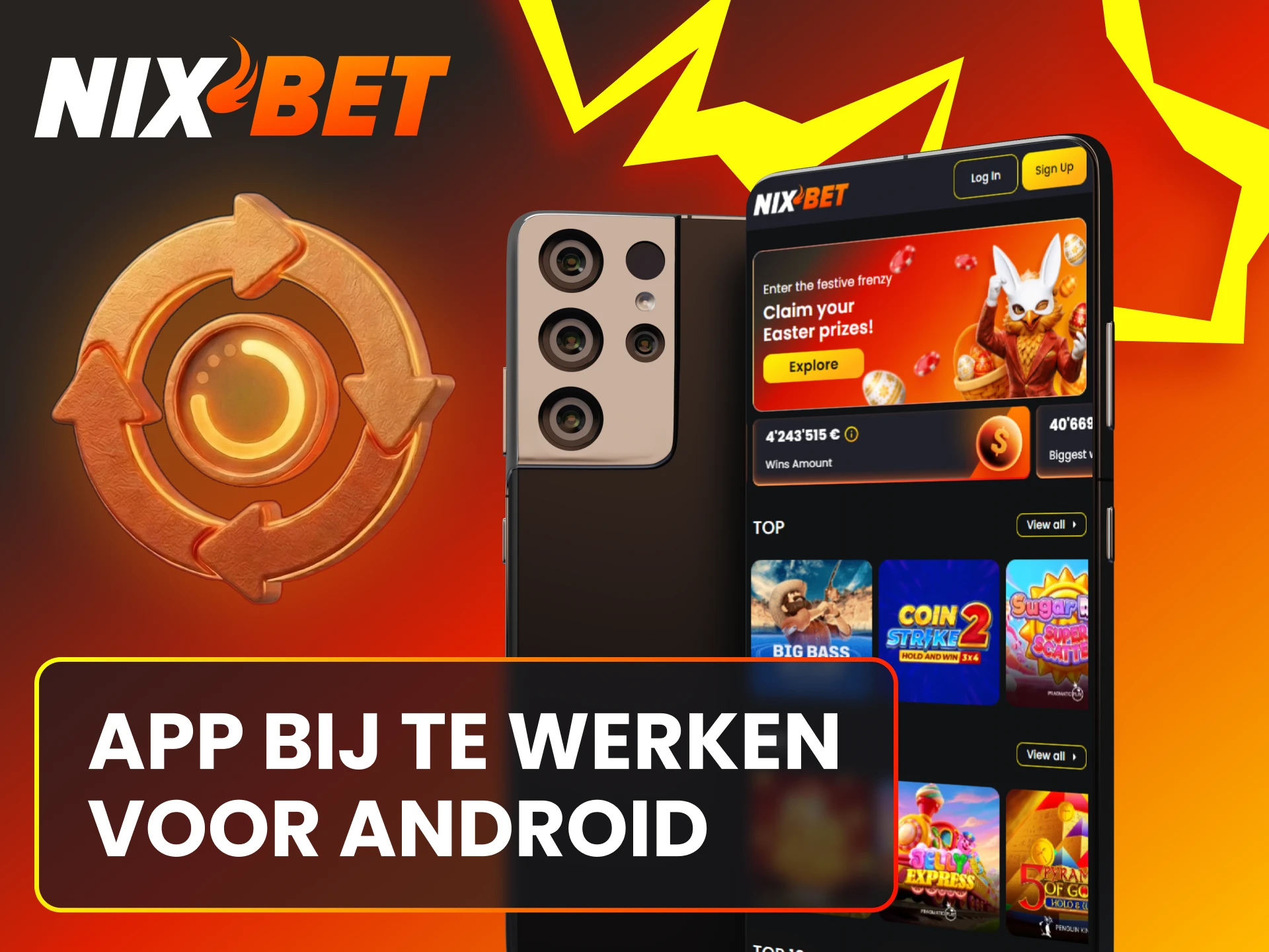 Update de Android software van je Nixbet App voor de nieuwste functies.