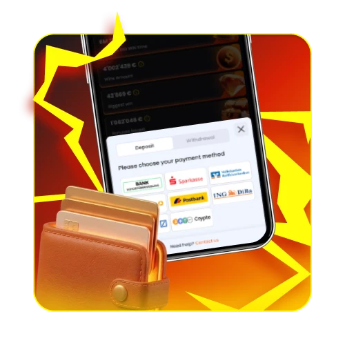 Voer snelle stortingen en opnames uit binnen de Nixbet App.