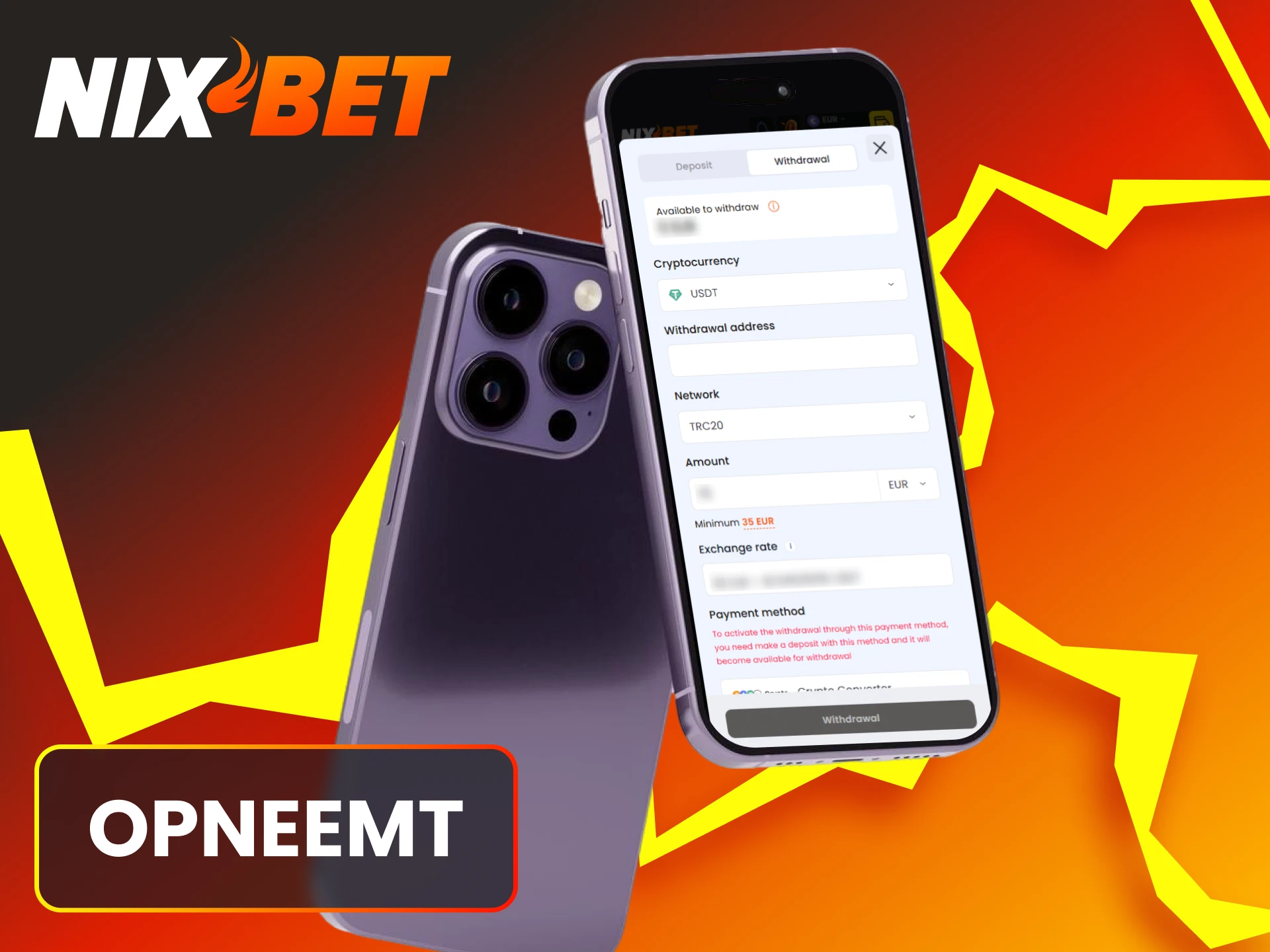 Neem je winsten op via de officiële Nixbet iOS app.