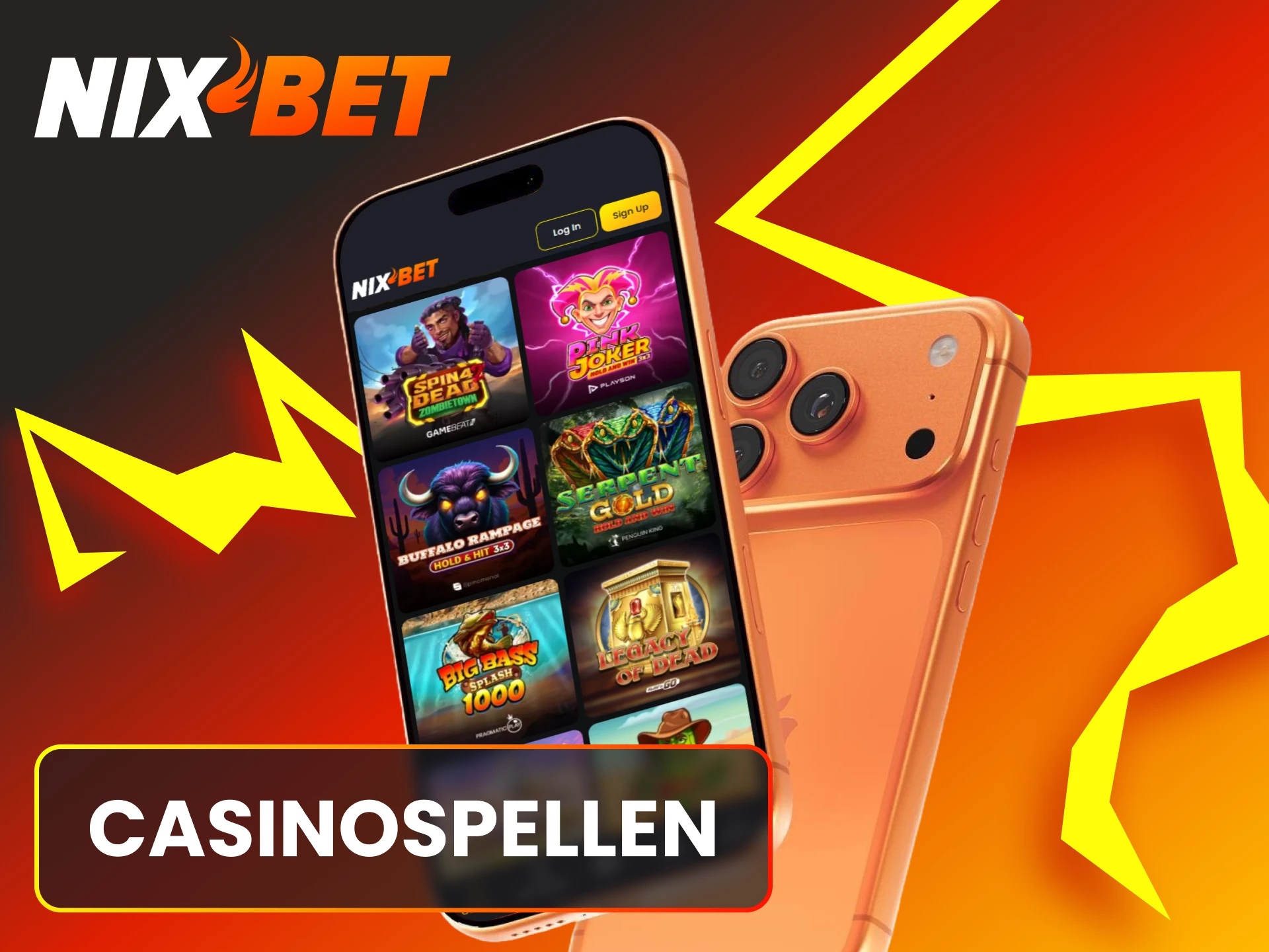 Speel de spannendste casinospellen direct in de Nixbet iOS app.