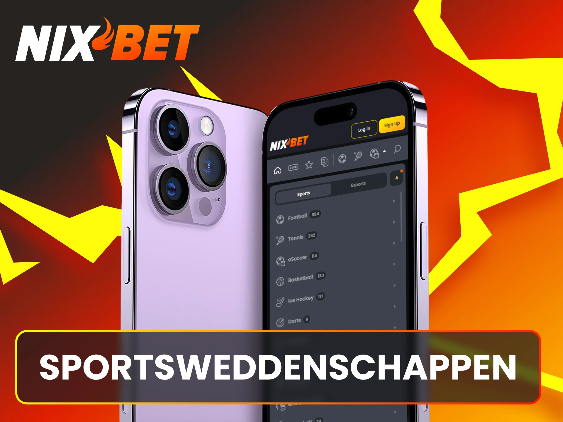 Zet in op diverse sportweddenschappen via de handige Nixbet iOS app.