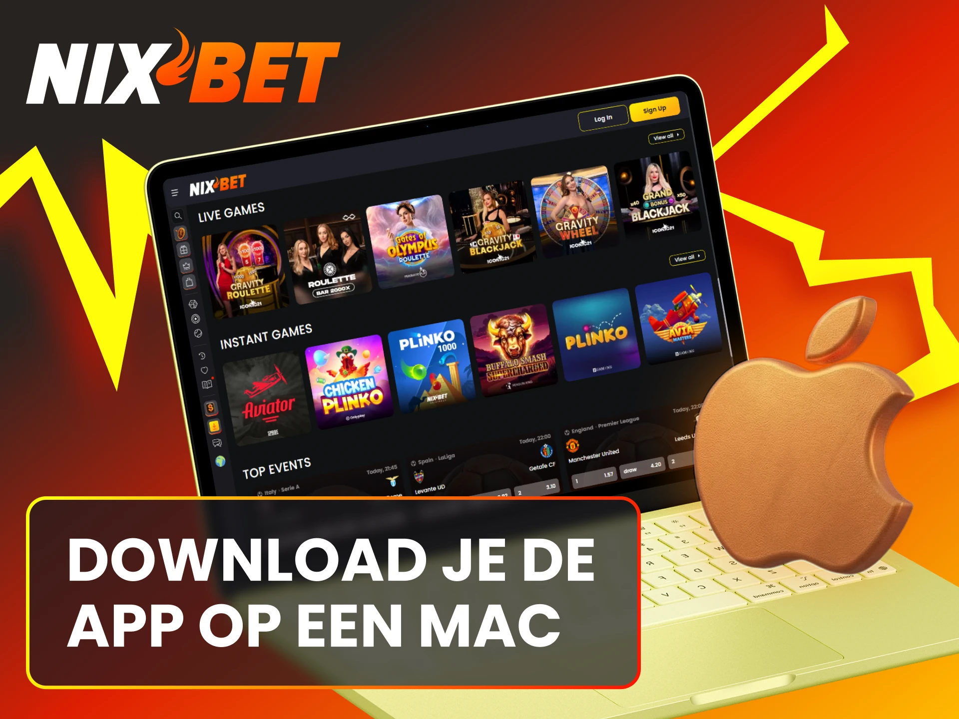 Leer hoe je de Nixbet PC versie op een Mac computer installeert.