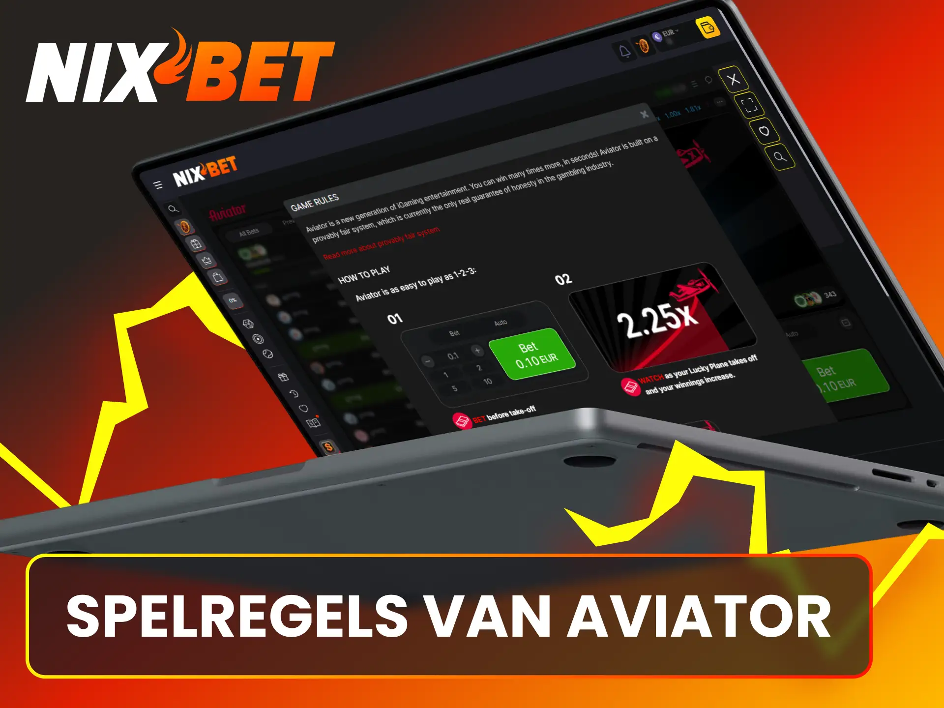Bestudeer de officiële spelregels van de Nixbet Aviator game voordat je echt geld inzet.
