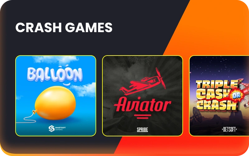 Ervaar snelle actie en directe winsten met dynamische crash games in het Nixbet casino.