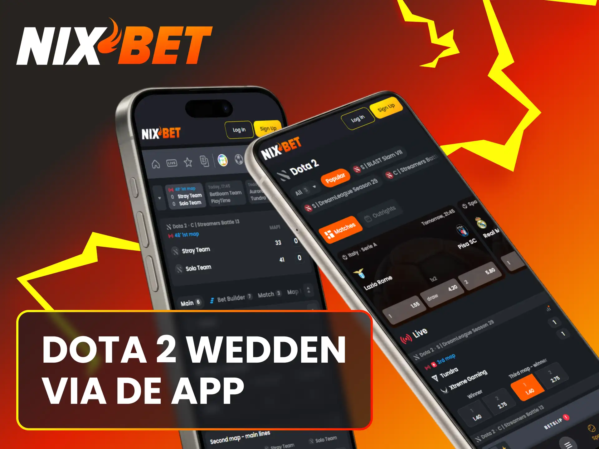 Beheer al je Dota 2 weddenschappen onderweg via de Nixbet app.