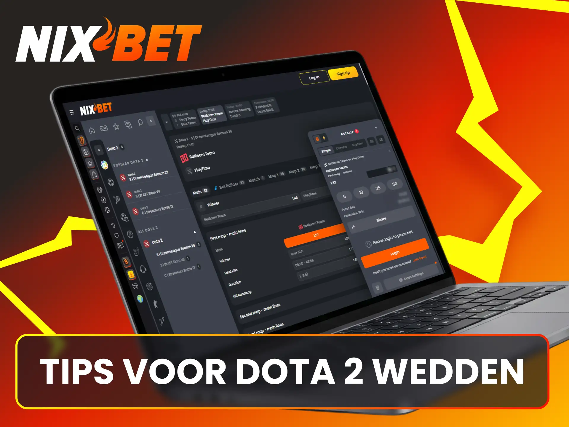 Gebruik professionele tactieken en slimme strategieën om te winnen bij Nixbet Dota 2.