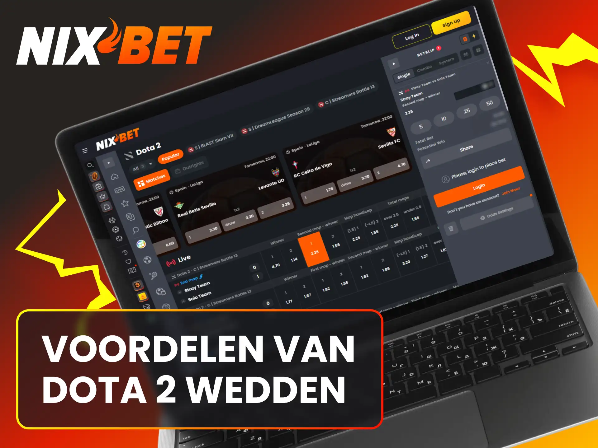 Ervaar veilige voorwaarden en geoptimaliseerde quoteringen voor Nederlandse fans Dota 2 bij Nixbet.