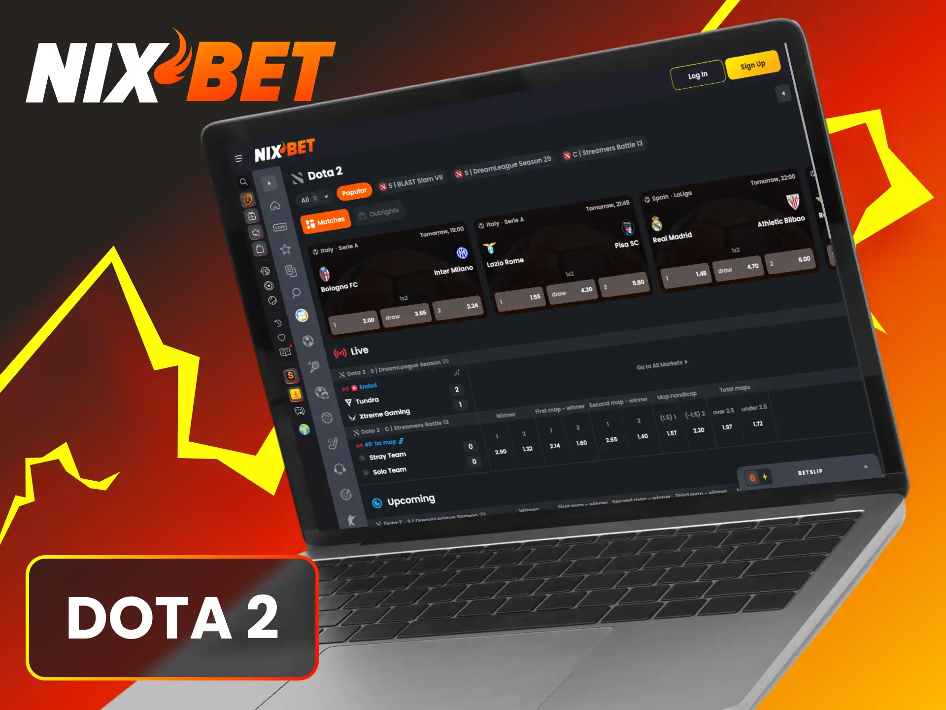 Plaats je voorspellingen op grote Dota 2 toernooien via Nixbet Esports.