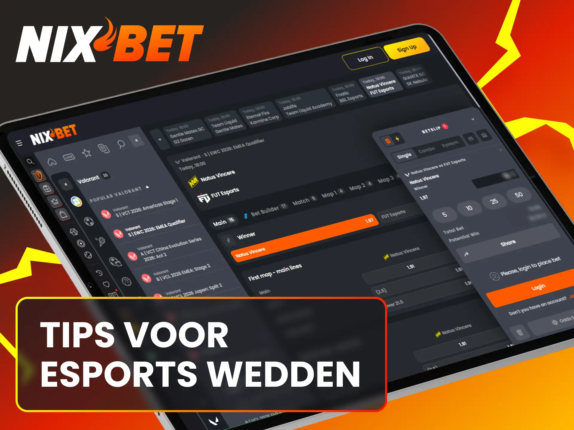 Gebruik slimme strategieën om succesvol te wedden op Esports bij Nixbet.
