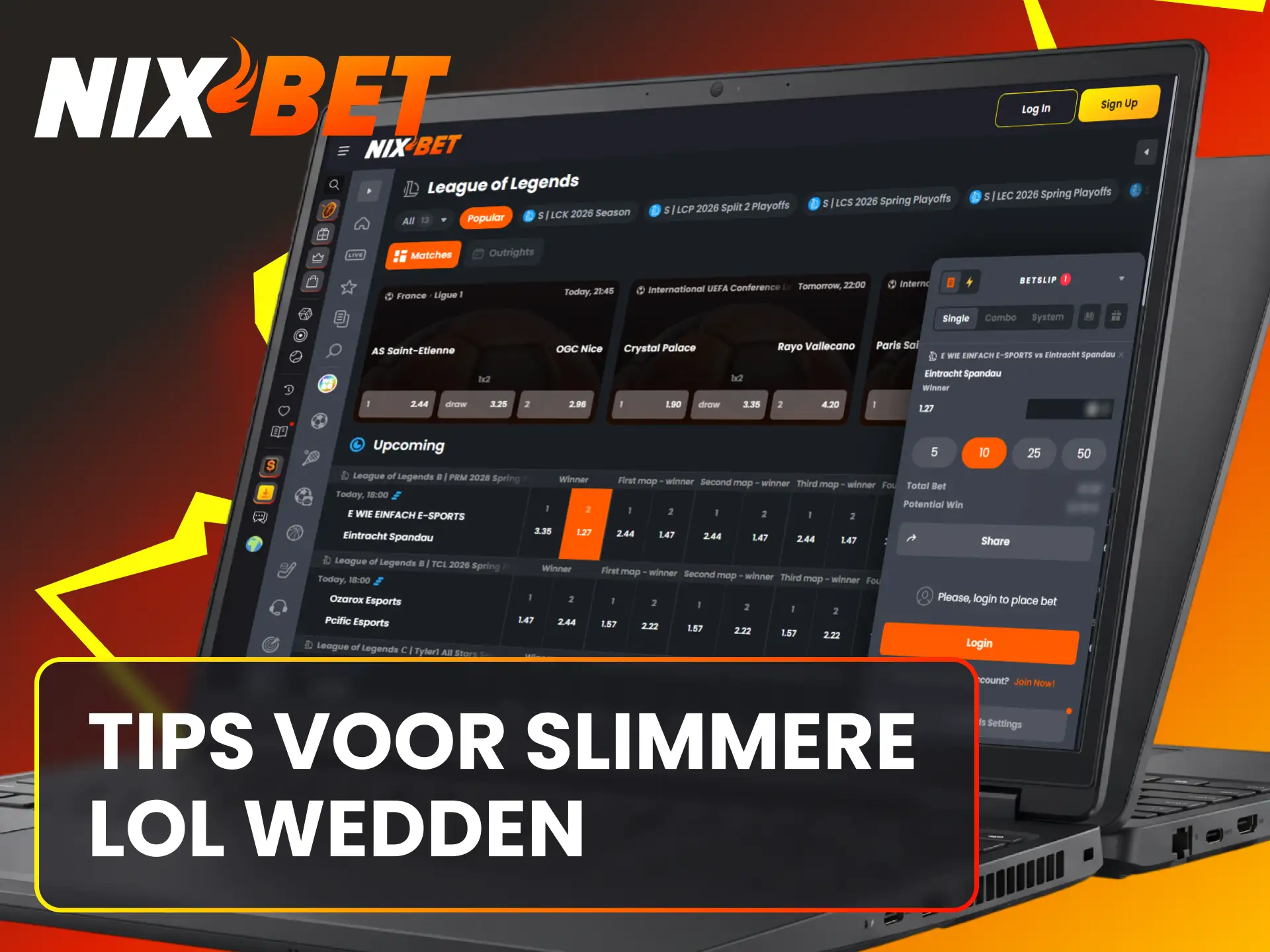 Gebruik slimme strategieën om te winnen met League of Legends wedden bij Nixbet.