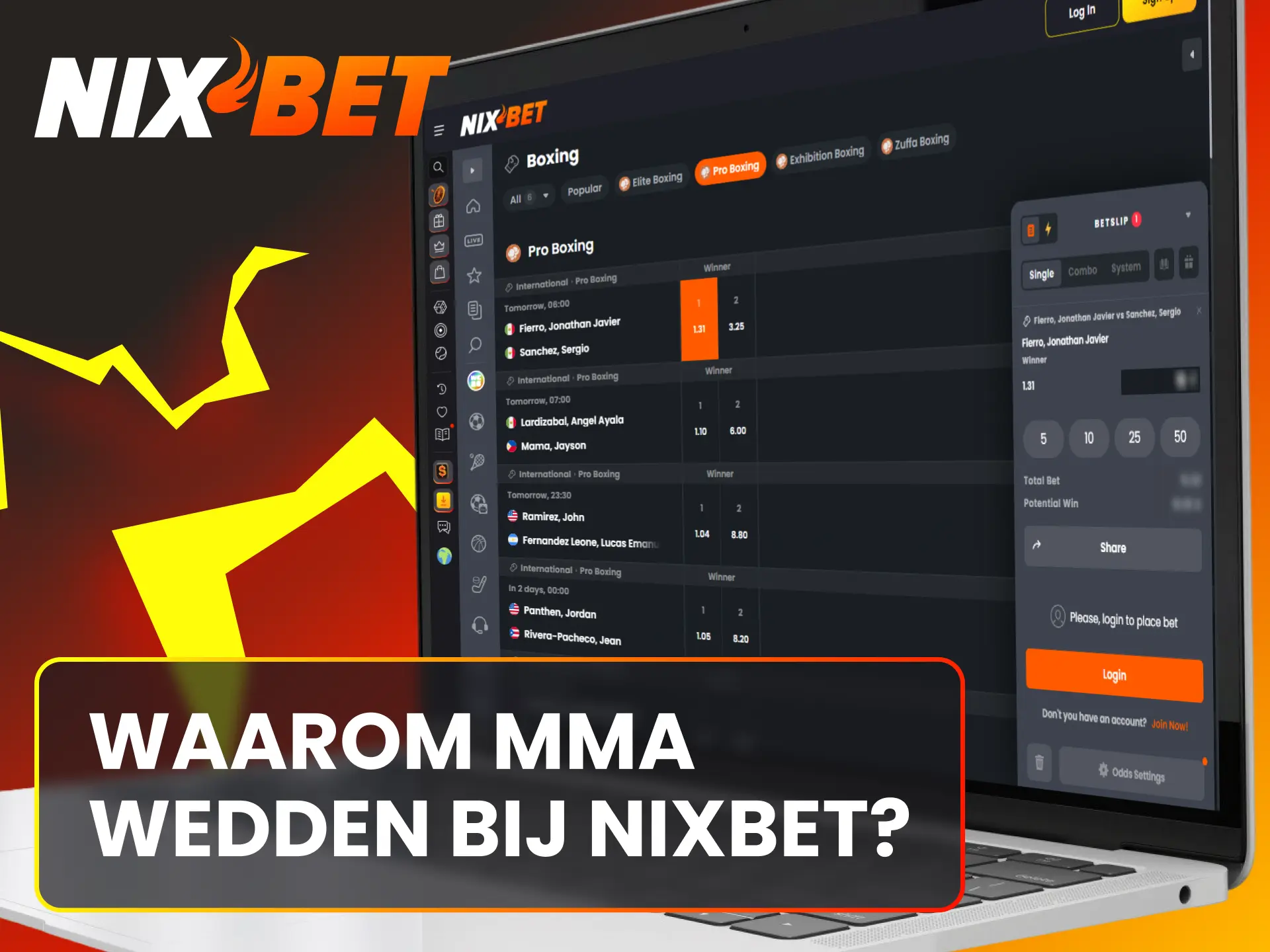 Ontdek alle voordelen en gunstige quoteringen voor MMA weddenschappen bij Nixbet.