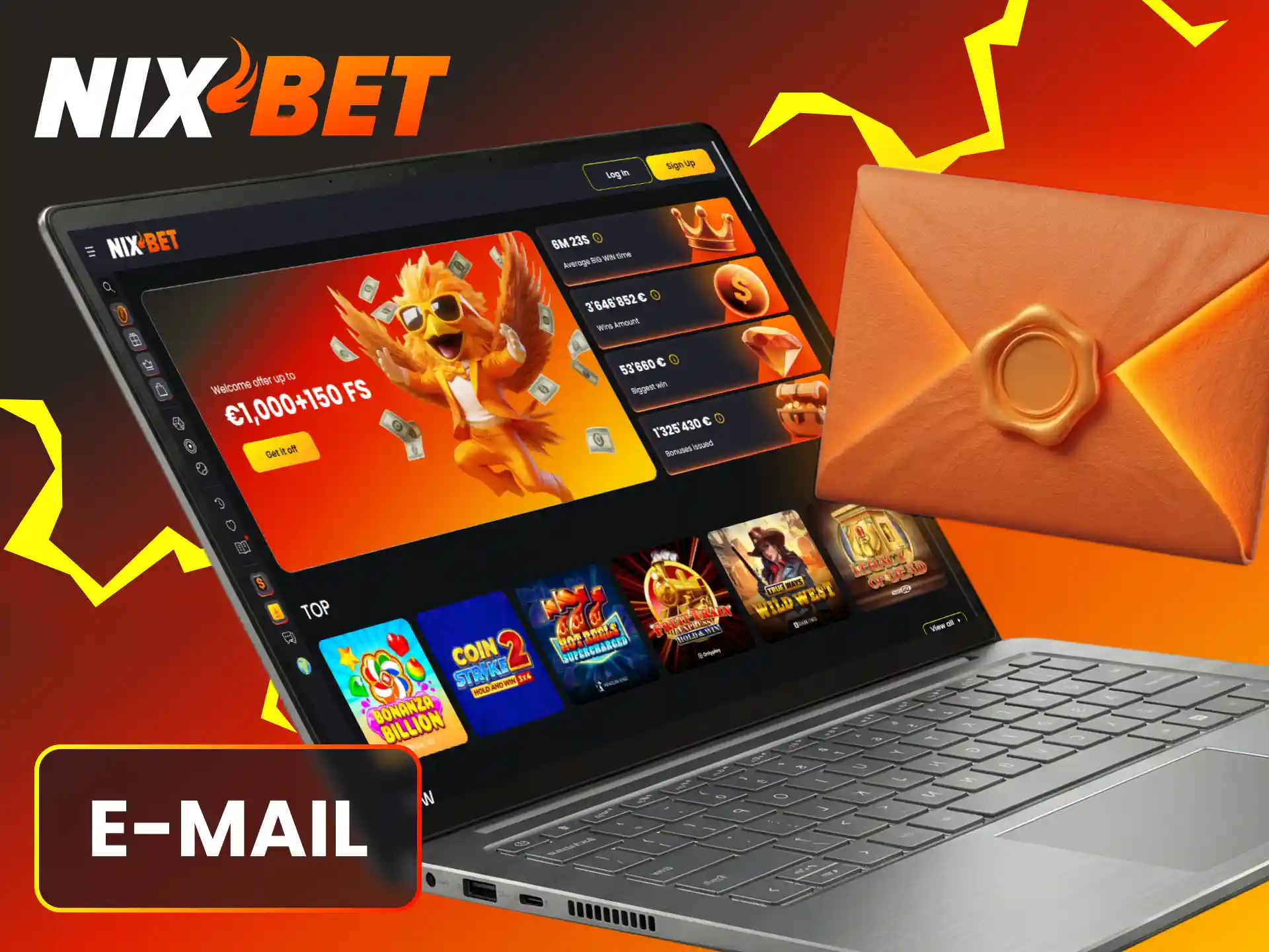 Stuur een e-mail naar de Nixbet klantenservice voor uitgebreide ondersteuning.