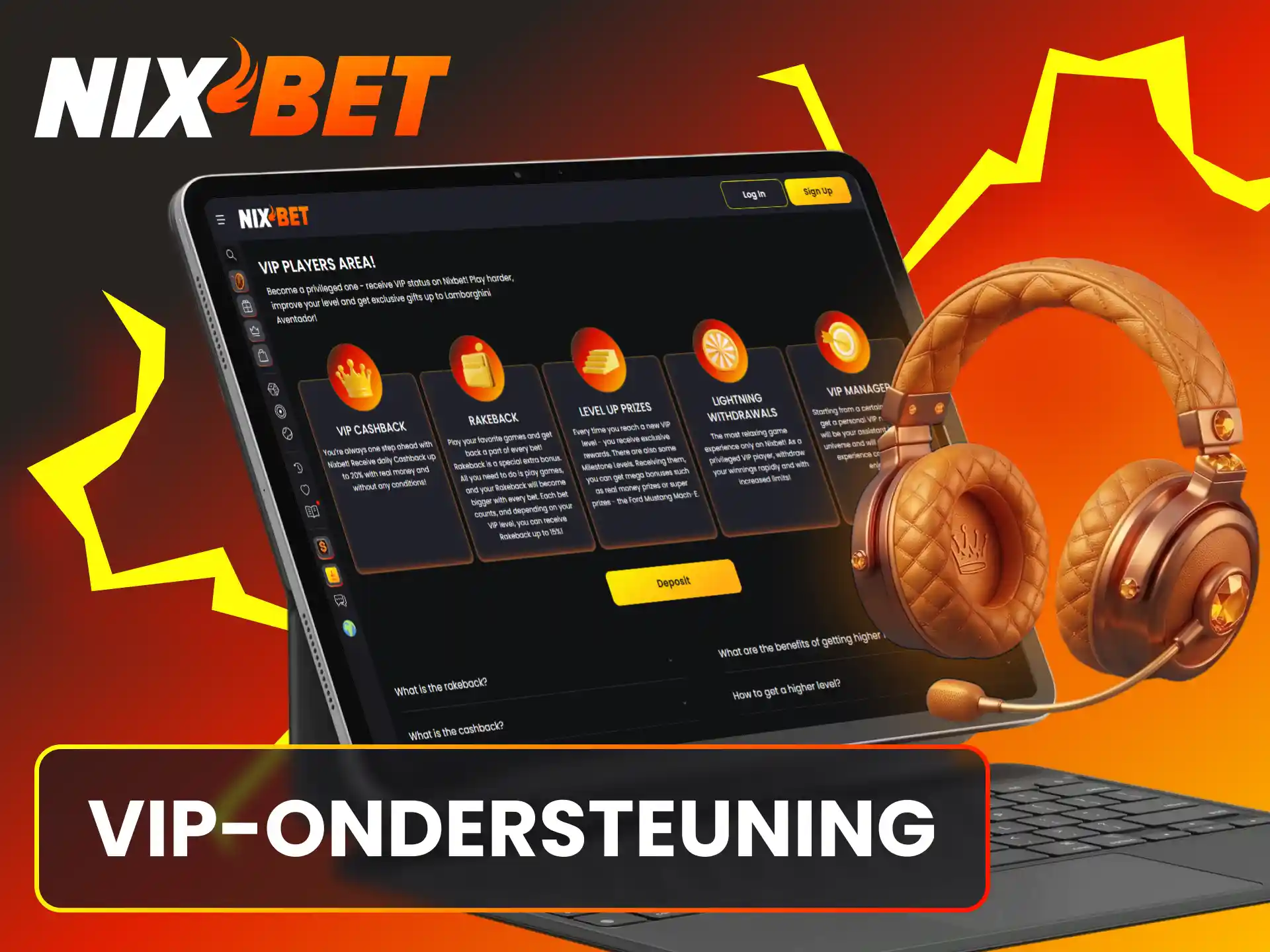 Geniet van prioriteitsservice en exclusieve hulp via de Nixbet VIP-ondersteuning.