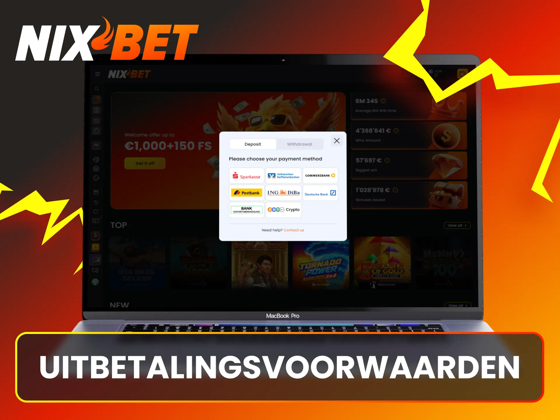 Lees de regels goed door om aan alle voorwaarden voor een Nixbet uitbetaling te voldoen.