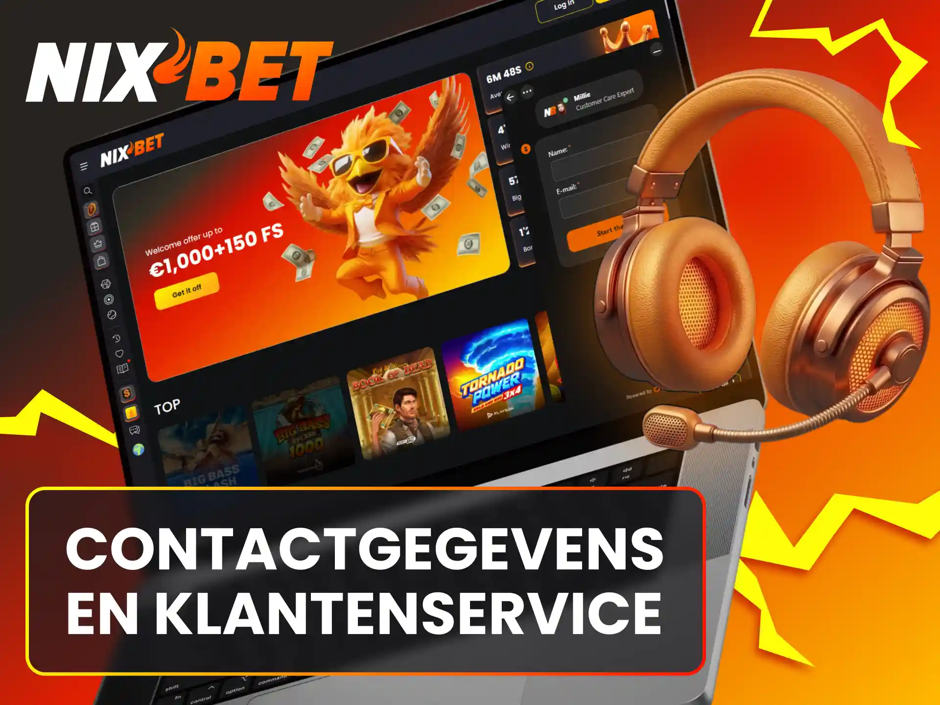 Gebruik de officiële contactgegevens om direct met het Nixbet team te communiceren.