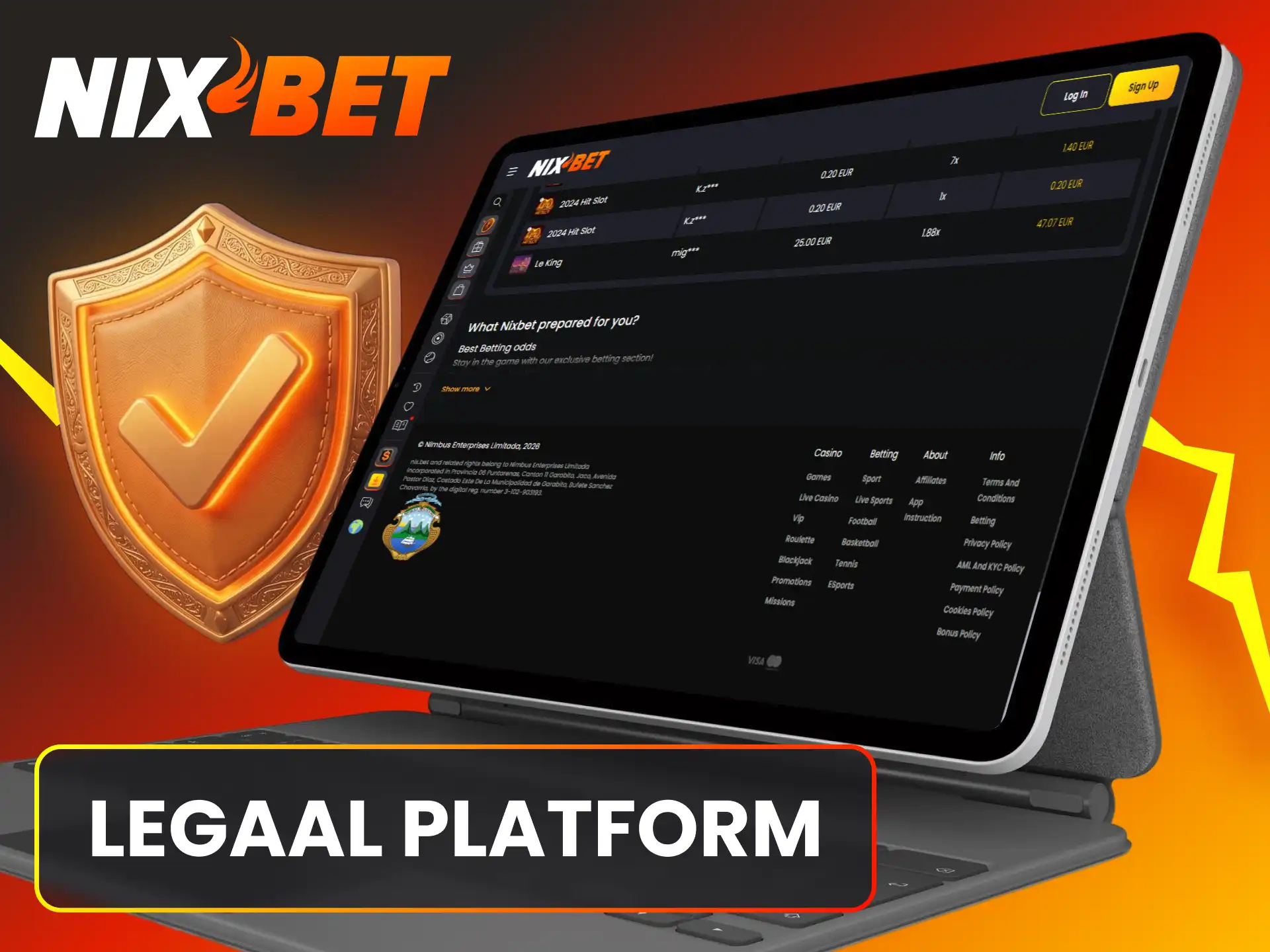Speel veilig op het volledig legale en gelicentieerde Nixbet-platform in Nederland.