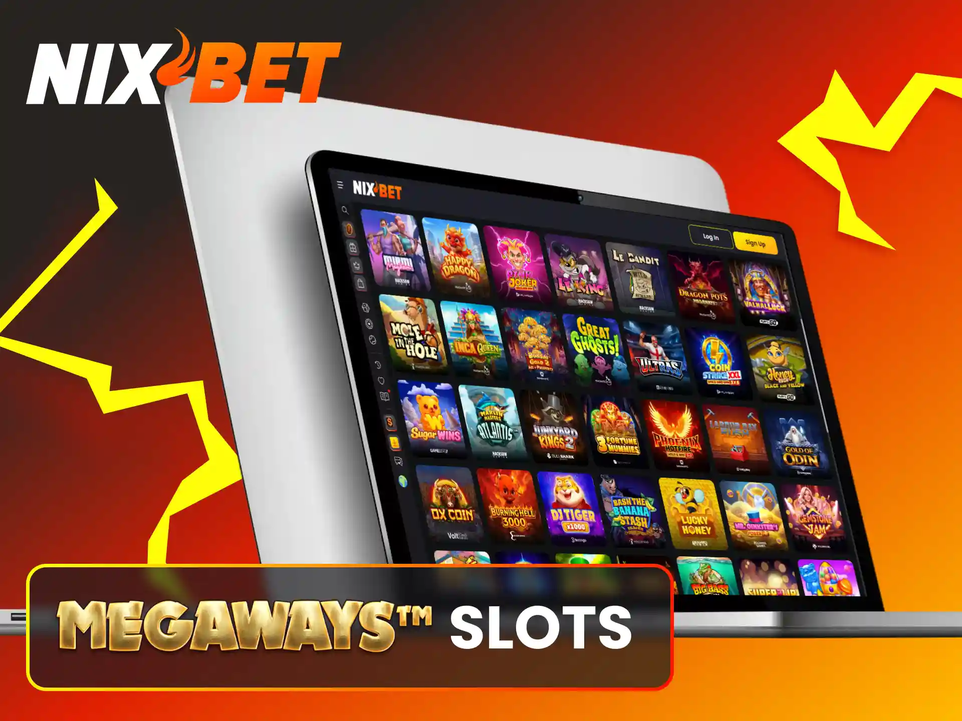 Activeer duizenden winlijnen in de spannende Megaways slots van Nixbet.