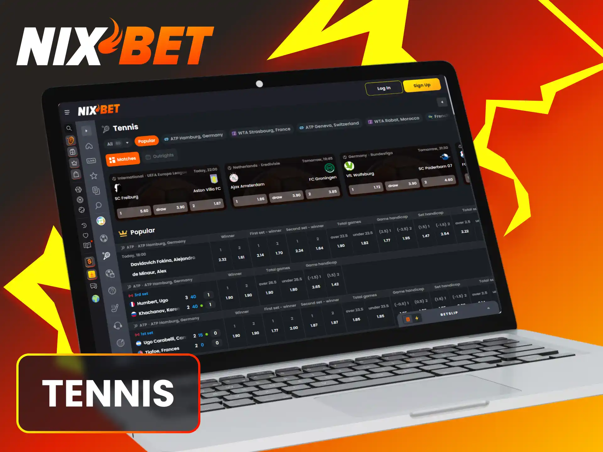 Wed op grote internationale tennistoernooien via de Nixbet.