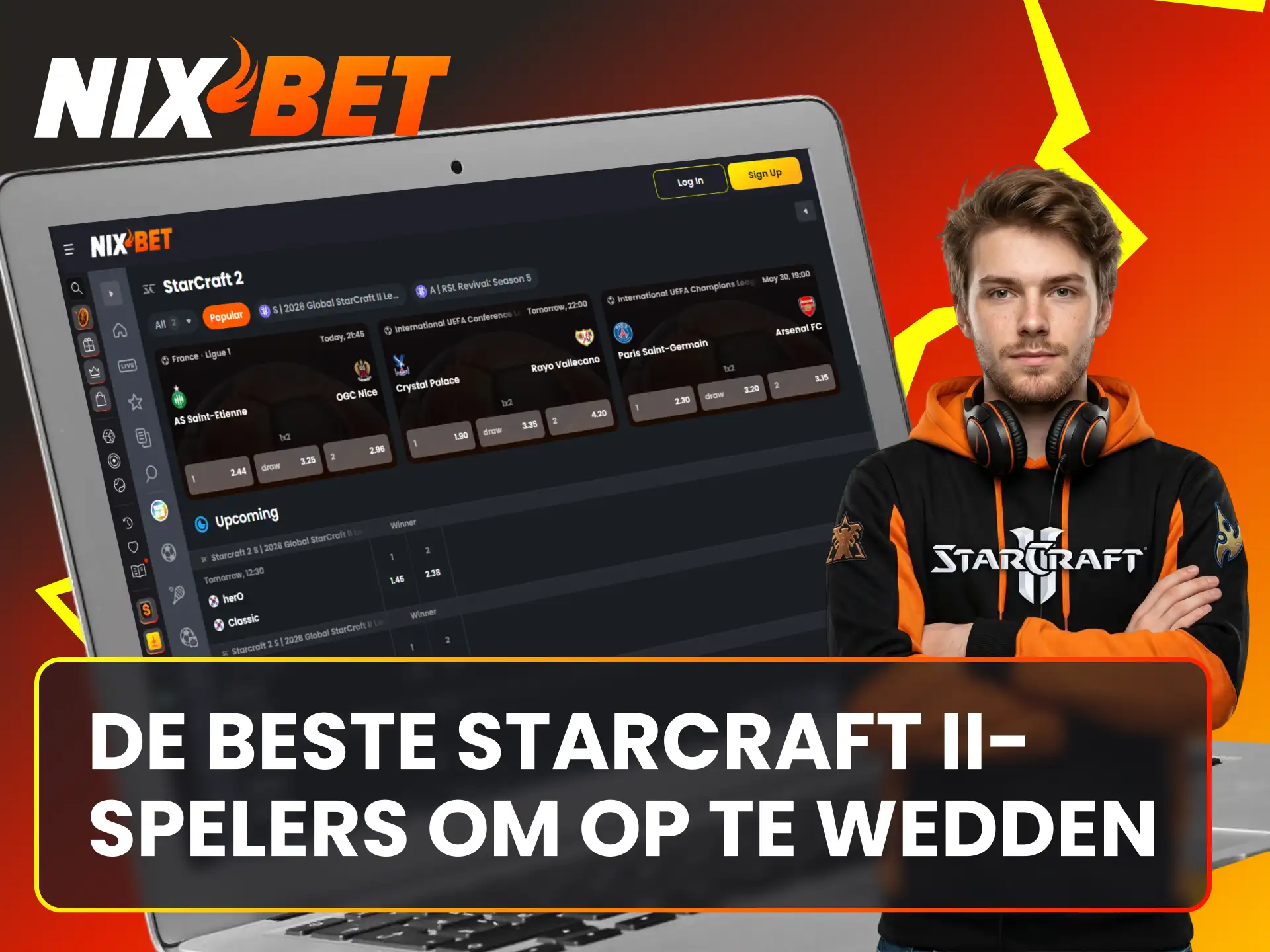 Analyseer de prestaties van top StarCraft II spelers en plaats je Nixbet weddenschap.
