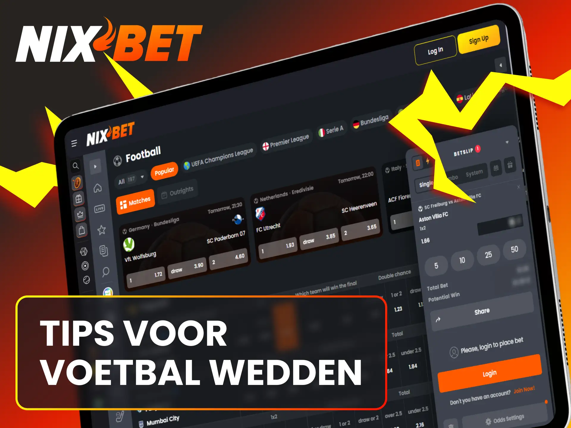 Gebruik handige tips om slimmer op voetbal te wedden bij Nixbet.